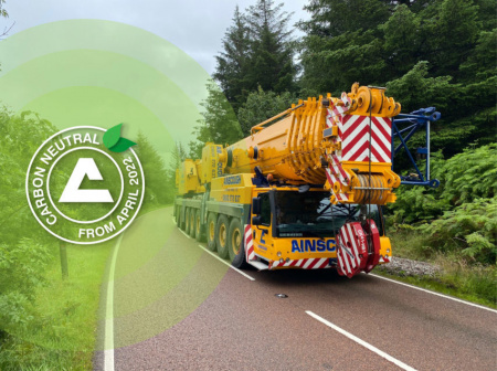 Ainscough on track to be the world’s first carbon neutral crane company - анонс